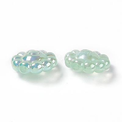 UV Plating Acrylic European Beads PACR-M003-05B-1