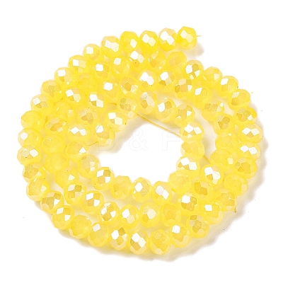 Baking Electroplate Glass Beads Strands DGLA-A039-J6MM-B23-1