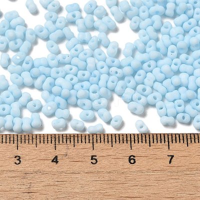 Glass Frosted Seed Beads SEED-K009-05B-09-1