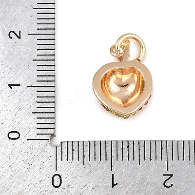 Brass Rhinestone Pendants KK-B145-02G-02-1