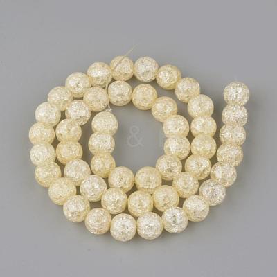 Synthetic Crackle Quartz Beads Strands GLAA-S134-8mm-06-1