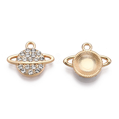 Alloy Rhinestone Pendants X-PALLOY-S133-002LG-1