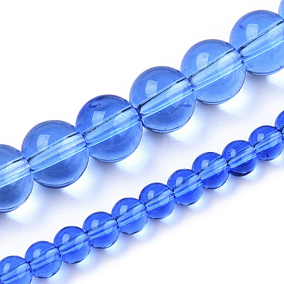 Transparent Glass Beads Strands GLAA-T032-T4mm-04-1