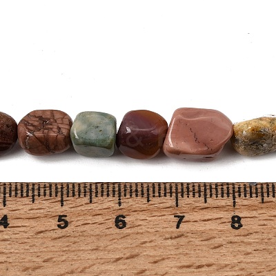 Natural Alashan Agate Beads Strands G-Q060-E19-02-1