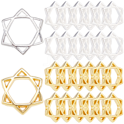 50Pcs Long-Lasting Plated Alloy Bead Frame FIND-SP0002-54-1