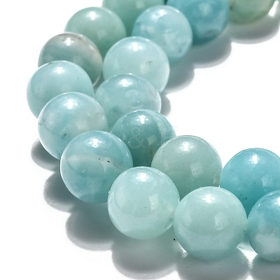 Natural Amazonite Beads Strands Grade A+ G-J388-01-1