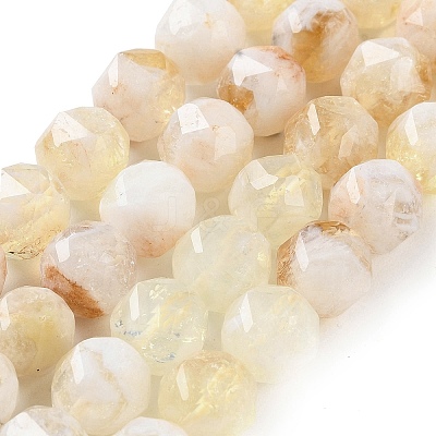 Heated Natural Citrine Beads Strands G-NH0021-A16-02-1
