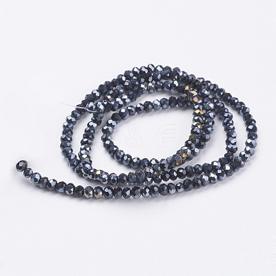 Electroplate Glass Beads Strands EGLA-R048-2mm-02-1