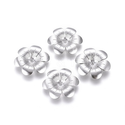 Non-Tarnish 6-Petal 316 Surgical Stainless Steel Bead Caps STAS-G196-01P-1