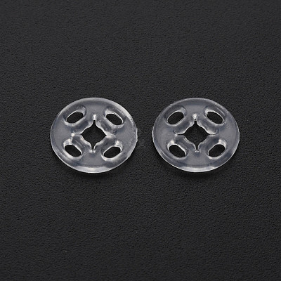 Transparent Resin Snap Fasteners BUTT-N018-008-01-1