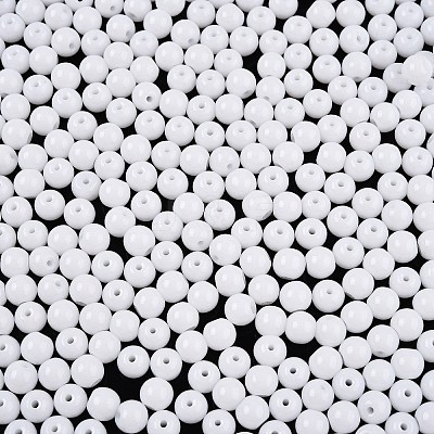 Opaque Baking Paint Glass Beads DGLA-T004-02A-1