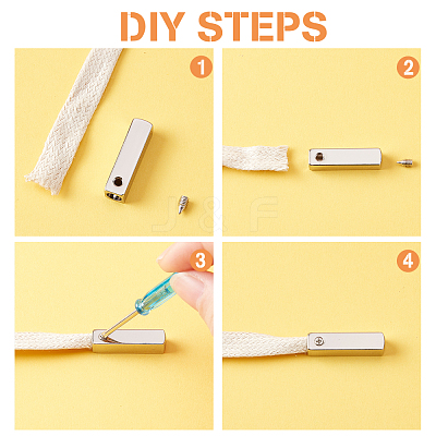 Rectangle Alloy Shoelace Buckle Connectors Sets FIND-PH0003-63-1