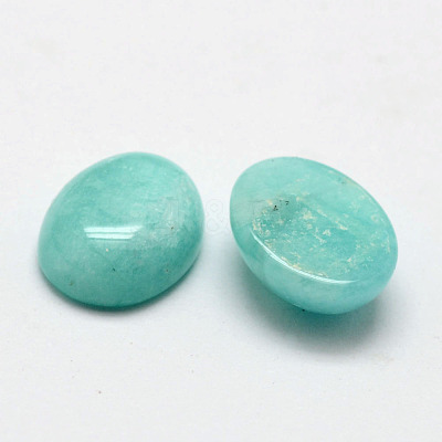 Oval Natural Amazonite Cabochons X-G-O147-02B-1