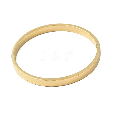 201 Stainless Steel Plain Bangles BJEW-Z151-01G-01-1