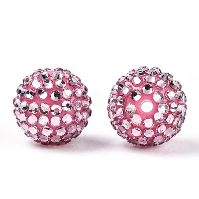 Transparent Resin Rhinestone Graduated Beads RESI-S314-10x12-M-1