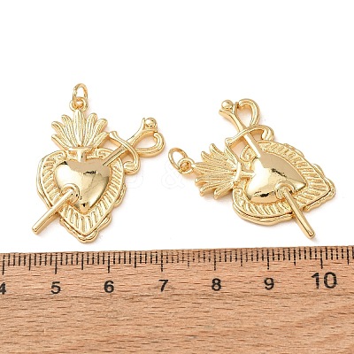 Brass Pendants KK-CBA2F11-15A-G-1