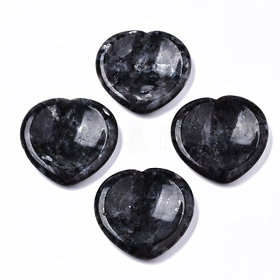 Natural Larvikite Thumb Worry Stone G-N0325-01X-1