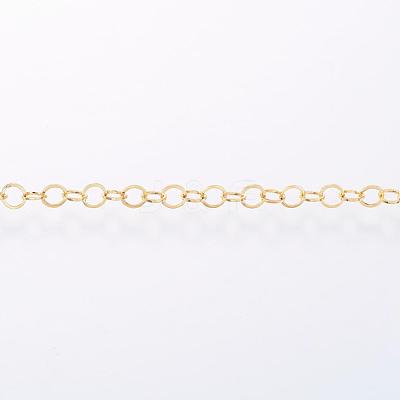 Handmade Ion Plating(IP) 304 Stainless Steel Rolo Chains CHS-H007-58G-1