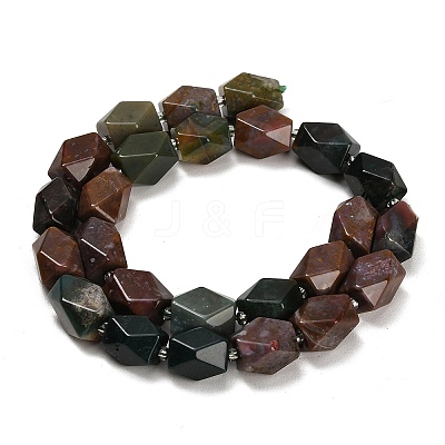 Natural Indian Agate Beads Strands G-Q608-11M-1