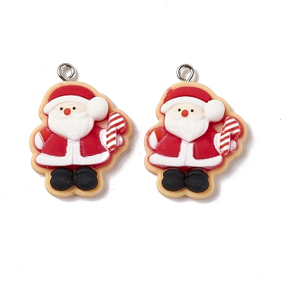 Christmas Theme Opaque Resin Pendants FIND-E025-03-1