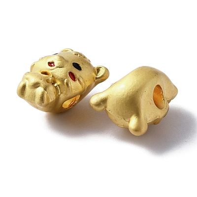Matte Gold Color Plated Alloy Beads FIND-WH0112-38MG-1
