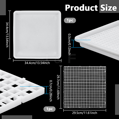 1Pc Acrylic Fish Tank Bottom Isolation Board AJEW-NB0008-46-1