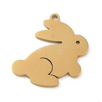 5Pcs 201 Stainless Steel Pendants STAS-B064-08G-1