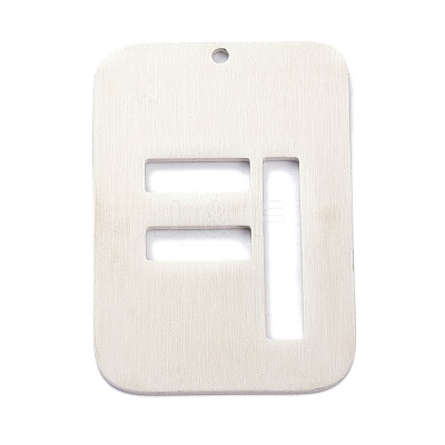 Non-Tarnish 304 Stainless Steel Pendants STAS-K216-49F-P-1