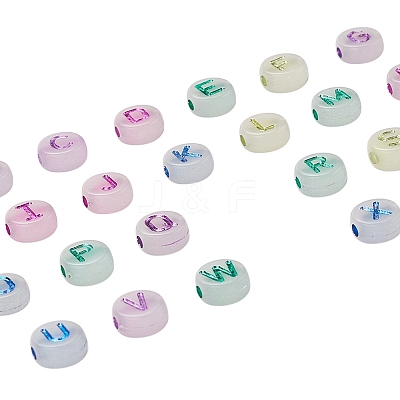 200Pcs Luminous Acrylic Beads MACR-YW0001-39-1