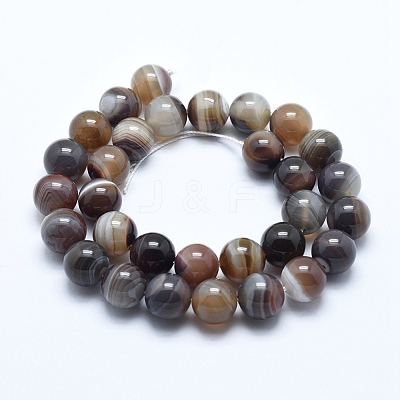 Natural Botswana Agate Beads Strands G-E483-11B-4mm-1