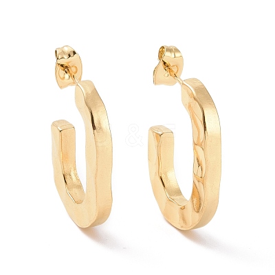 Ion Plating(IP) 304 Stainless Steel Stud Earring for Women EJEW-F287-04G-1