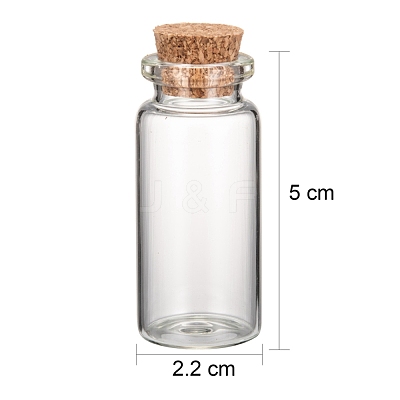 Glass Jar Bead Containers CON-Q005-1