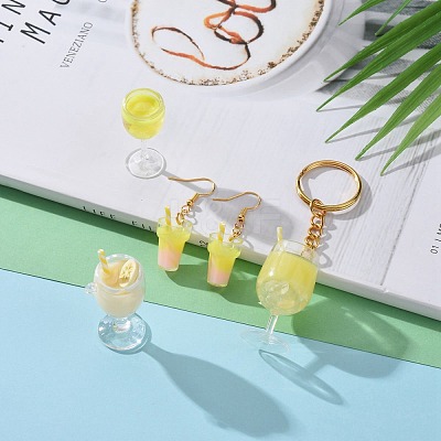16Pcs 4 Style Imitation Juice Goblet Draft Beer Pendants CRES-ZZ0001-01-1