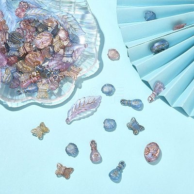 100g Plating Acrylic Beads KY-CJ0001-61-1