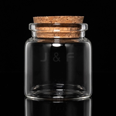 Glass Jar Glass Bottle for Bead Containers CON-E008-58x47mm-1