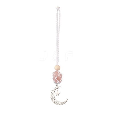 Moon 201 Stainless Steel Pendant Decorations HJEW-JM00958-02-1