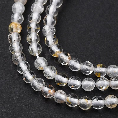 Natural White Topaz Beads Strands G-RM2025-B04-3mm-1