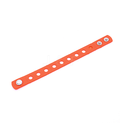 Kids Silicone Cord Bracelets LS-BJEW-WH0011-02L-1