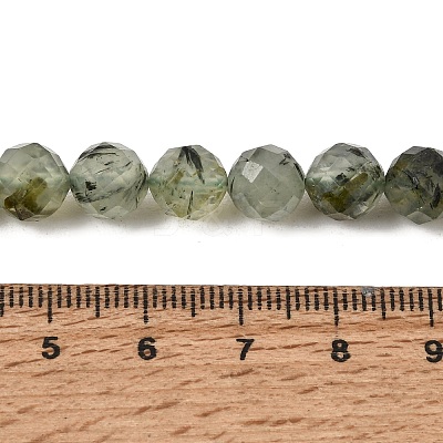 Natural Prehnite Beads Strands G-G457-8mm-03F-02-1