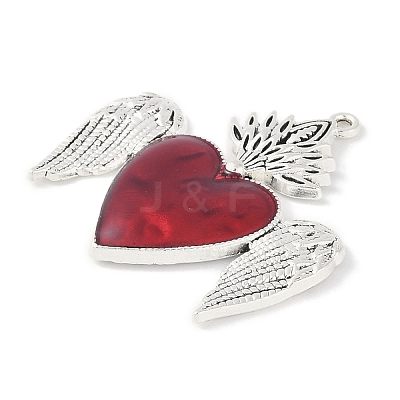 Rack Plating Alloy Enamel Pendants PALLOY-F018-28AS-02-1