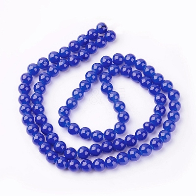 Imitation Jade Glass Beads Strands DGLA-S076-10mm-M-1