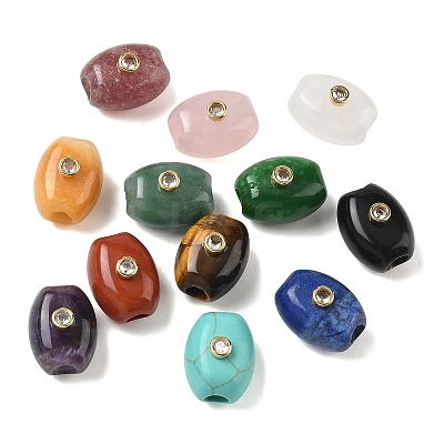Natural & Synthetic Mixed Stone European Beads GG-CBA105B-02G-1