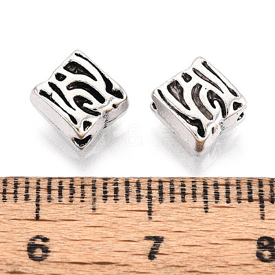 Tibetan Style Alloy Beads TIBE-N013-08AS-1