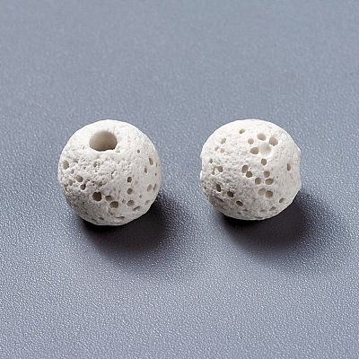Unwaxed Natural Lava Rock Beads G-F325-8mm-A14-1