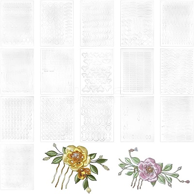 32Pcs 16 Styles Paper Ancient Hairpin for DIY Tool Material DIY-PH0023-46-1