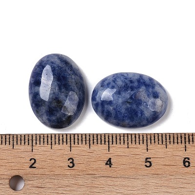 Natural Blue Spot Jasper Cabochons G-B080-01A-02-1