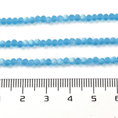 Imitation Jade Glass Beads Strands EGLA-A034-T2mm-MB08-1