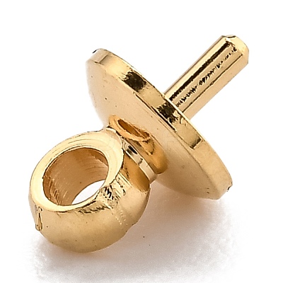 Brass Cup Pearl Peg Bails Pin Pendants KK-H759-29C-G-1