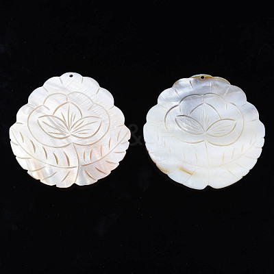 Natural Freshwater Shell Big Pendants SHEL-S276-160-1