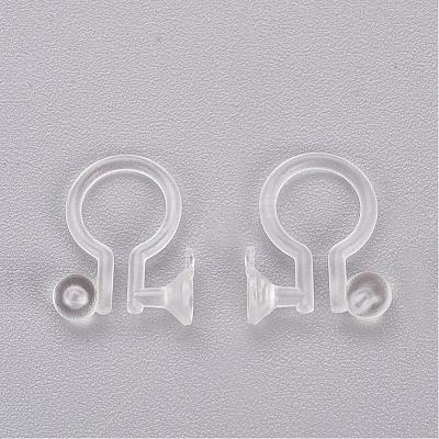 Clear Plastic Clip-on Earring Converter KY-P005-01-1
